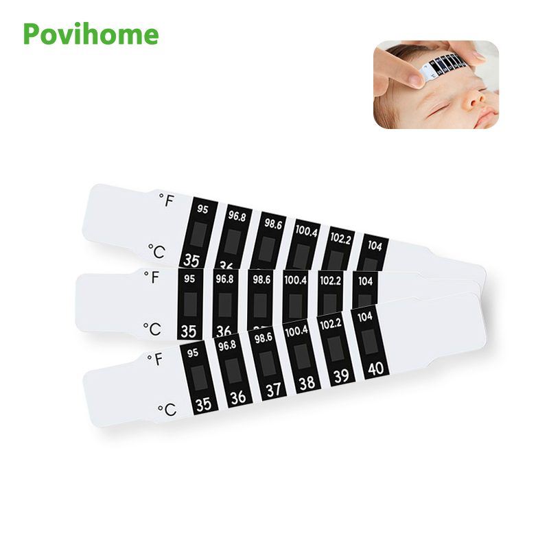 Temperature Strip Thermometer - 5pcs Child Forehead Temperature Measure Stickers