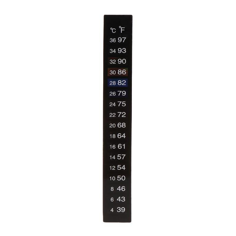 Temperature Strip Thermometer - 10 Pack Aquarium Thermometer Sticker Fish