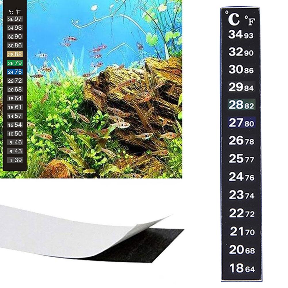 Temperature Strip Thermometer - 1pcs Digital Aquarium Home Stick-on Thermometer