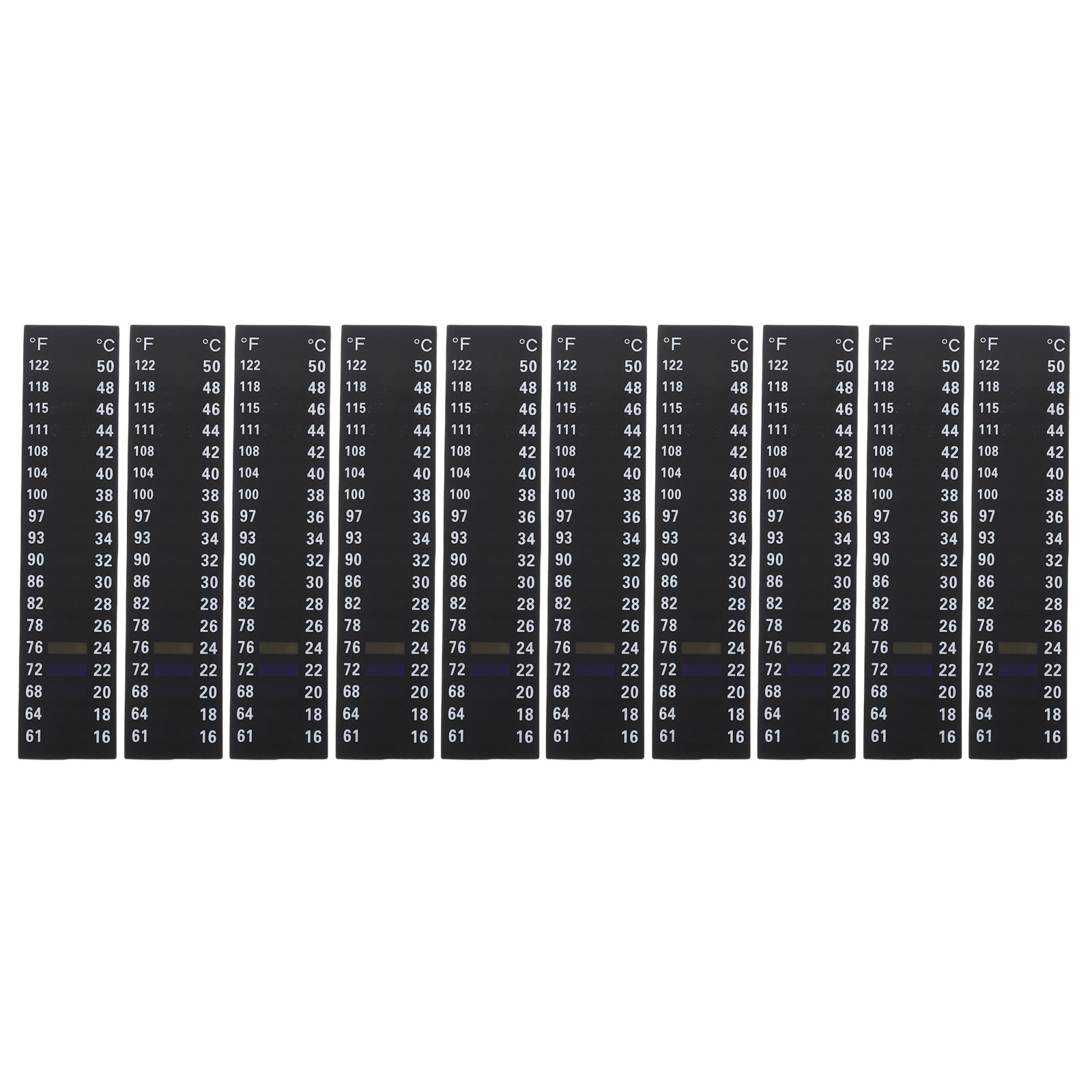 Temperature Strip Thermometer - 10Pcs Aquarium Water Strips Bottle Temperature