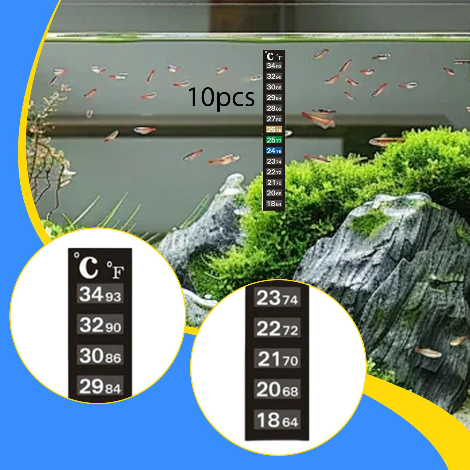 Temperature Strip Thermometer - Aquarium Temperature Test Strips Digital Indicator