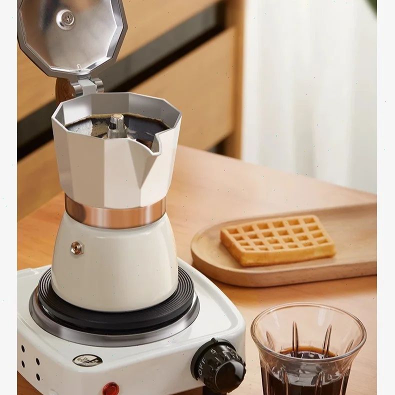 Coffee Equipment For Home - Round-bottomed Moka Pot Single Valve Small