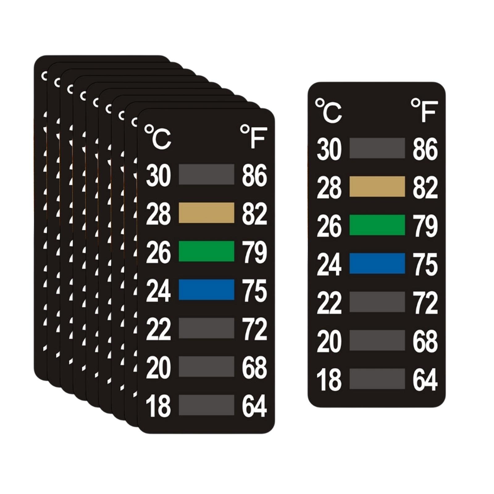 10Pcs Temperature Strips Tempe - Temperature Strip Thermometer 评论和价格