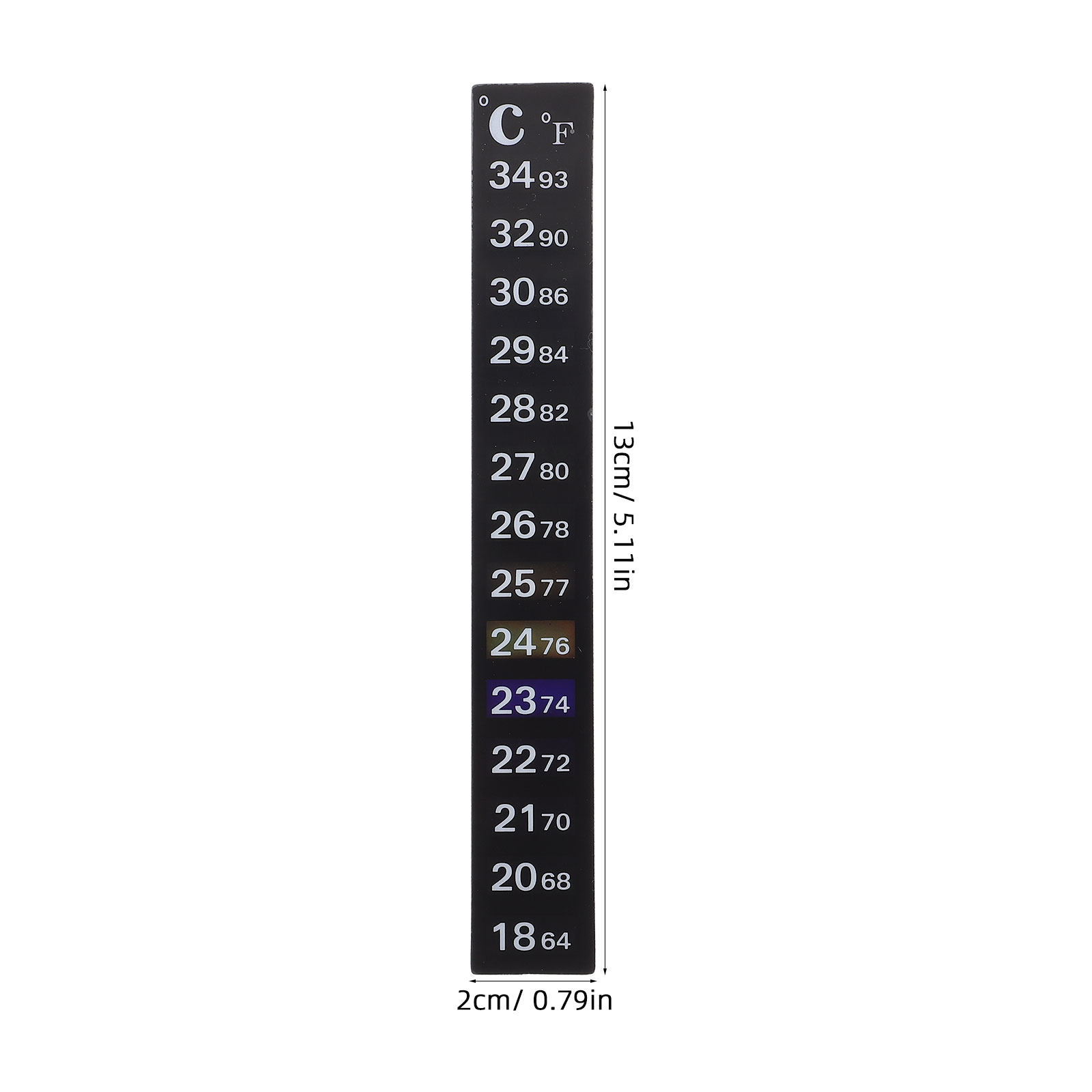 2Pcs Stick Aquarium Thermomete - Temperature Strip Thermometer 评论和价格