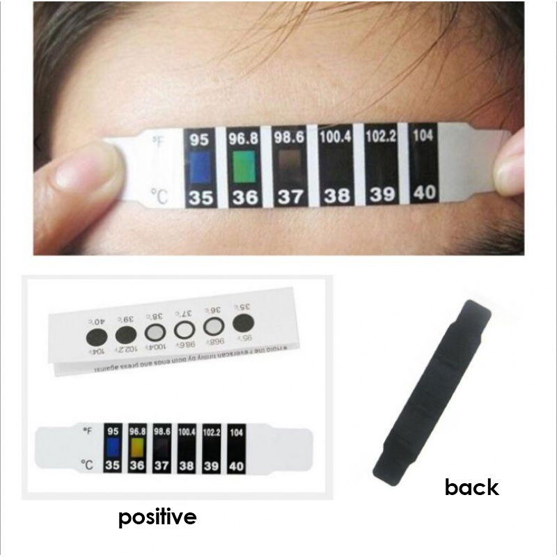 5pcs Child Forehead Temperatur - Temperature Strip Thermometer 评论和价格
