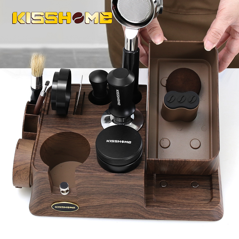 KISSHOME Espresso Tamper Stati - Coffee Knock Box 评论和价格