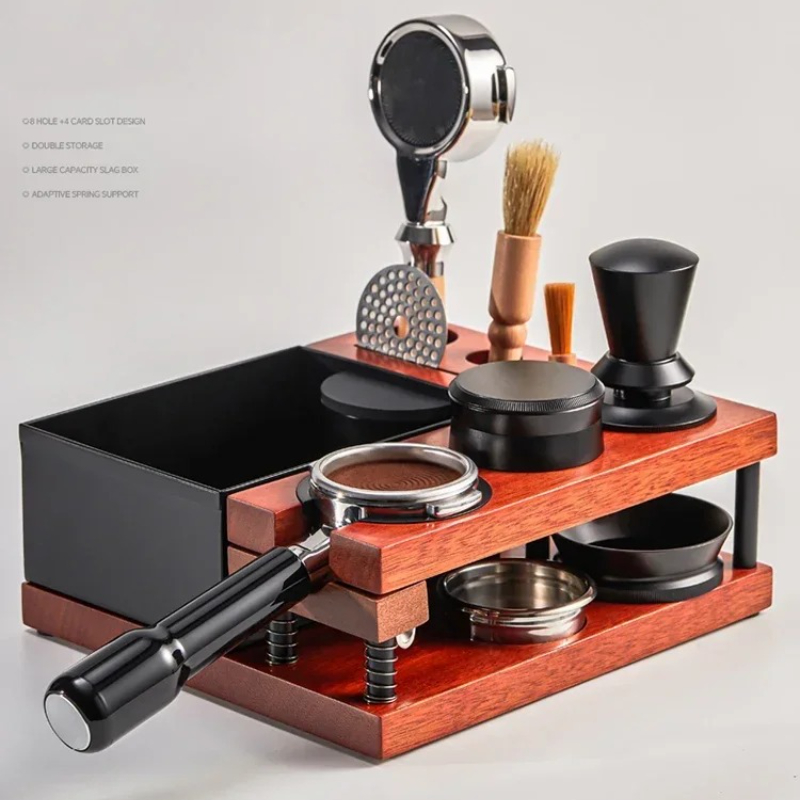 Spring Coffee Tamper Holder wi - Coffee Knock Box 评论和价格