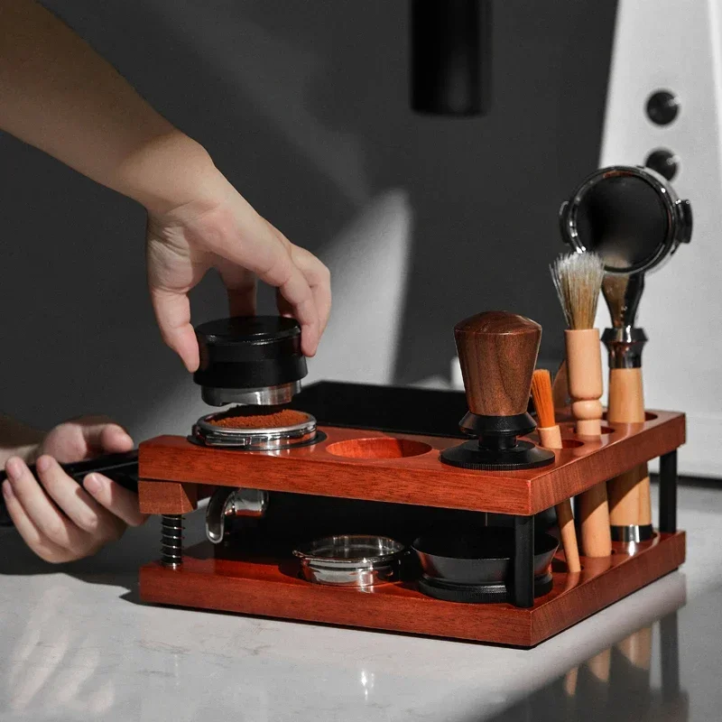 Spring Coffee Tamper Holder wi - Coffee Knock Box 评论和价格