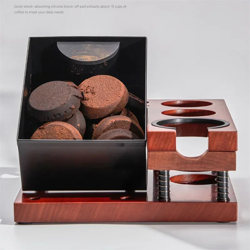Spring Coffee Tamper Holder wi - Coffee Knock Box 评论和价格