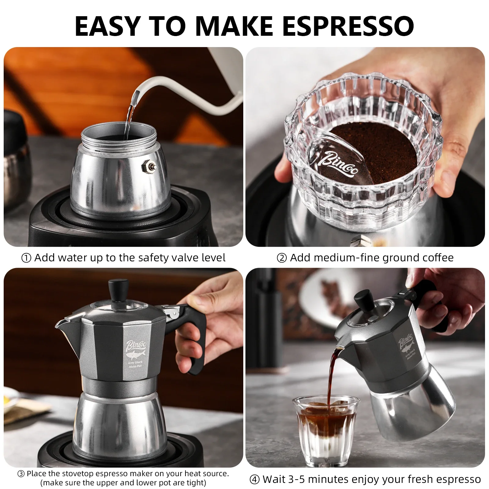 Bincoo 2 Cups Double Valve Mok - Coffee Equipment For Home 评论和价格