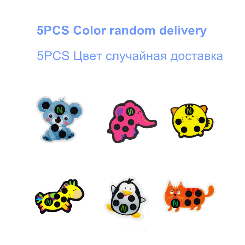 5pcs Baby Cute Cartoon Animal  - Temperature Strip Thermometer 评论和价格