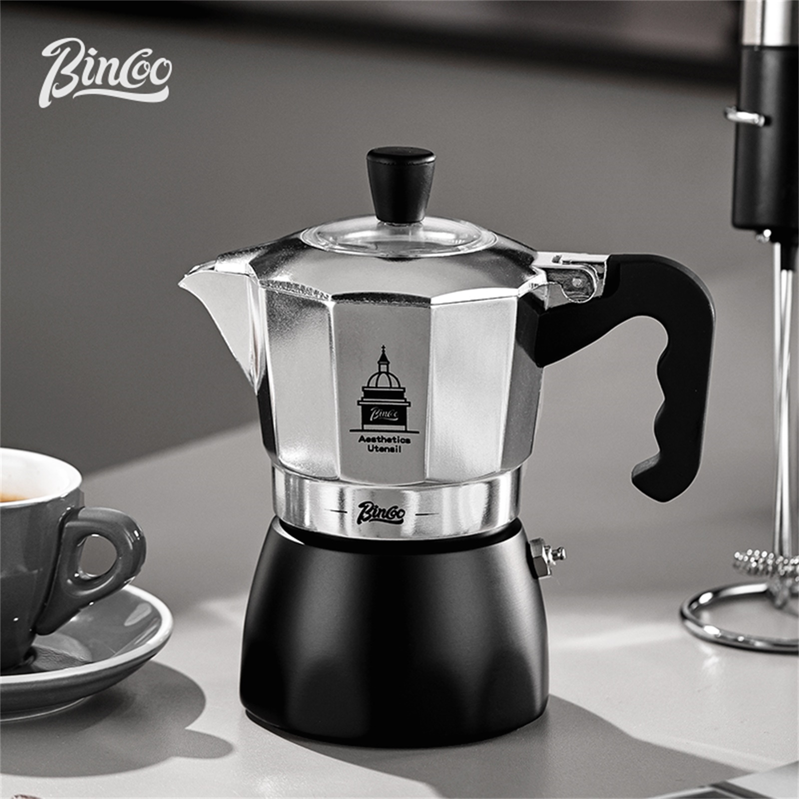 BINCOO Double Valve Moka Pot，E - Coffee Equipment For Home 评论和价格