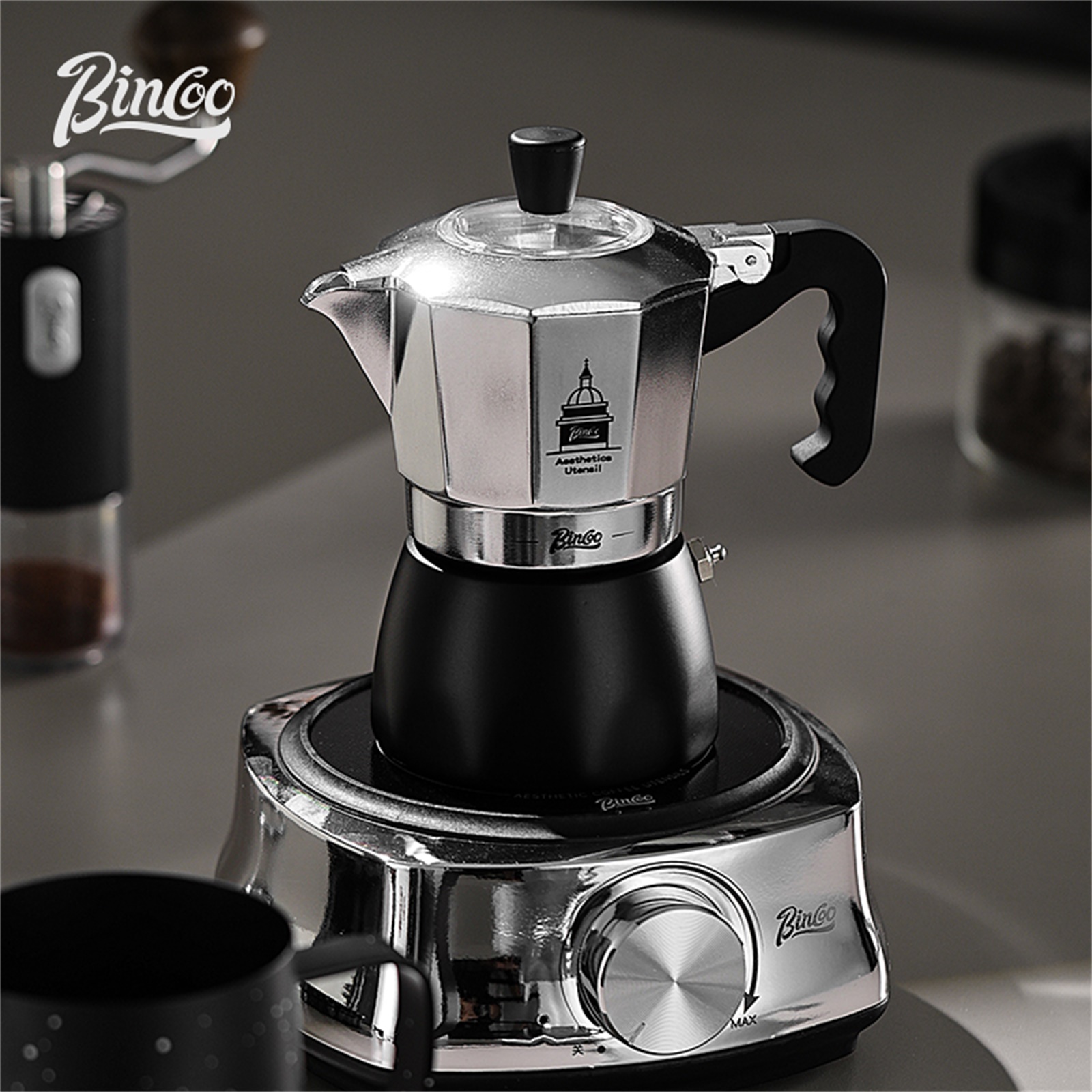 BINCOO Double Valve Moka Pot，E - Coffee Equipment For Home 评论和价格