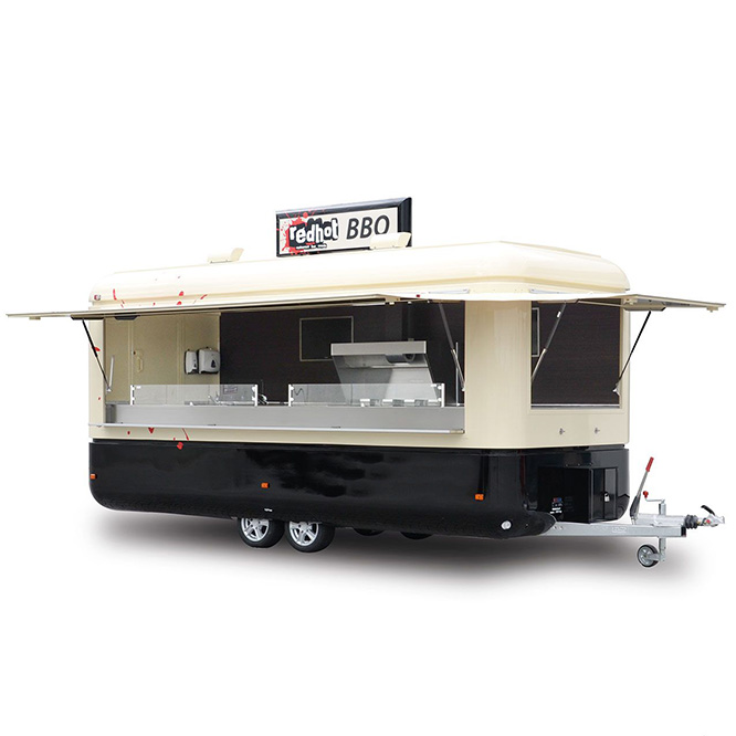 BBQ Concession Trailer Fully E - Equipment Of Coffee Shop 评论和价格