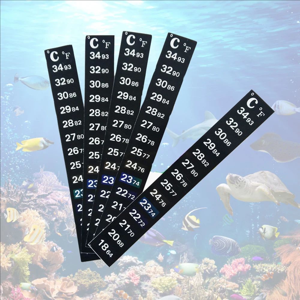 5Pcs/10Pcs Aquarium Fish Tank  - Temperature Strip Thermometer 评论和价格