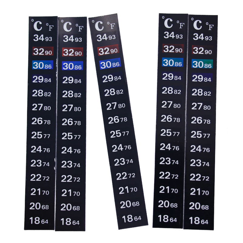 1/2/3/5pcs/lot Change Color Th - Temperature Strip Thermometer 评论和价格