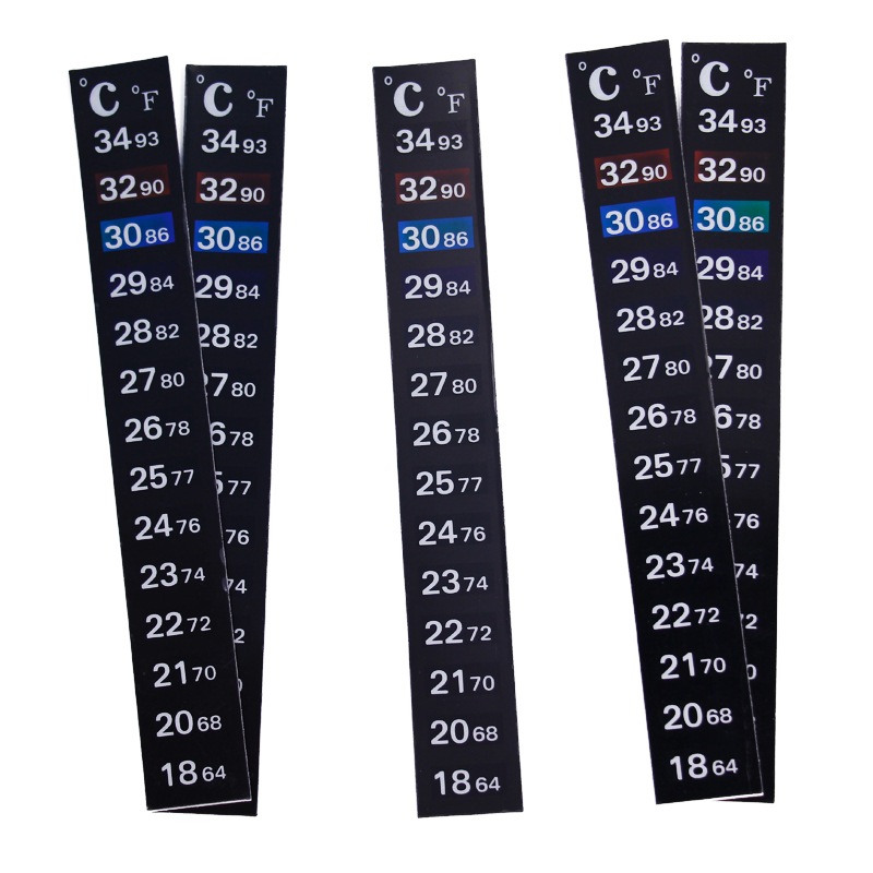 1/2/3/5pcs/lot Change Color Th - Temperature Strip Thermometer 评论和价格