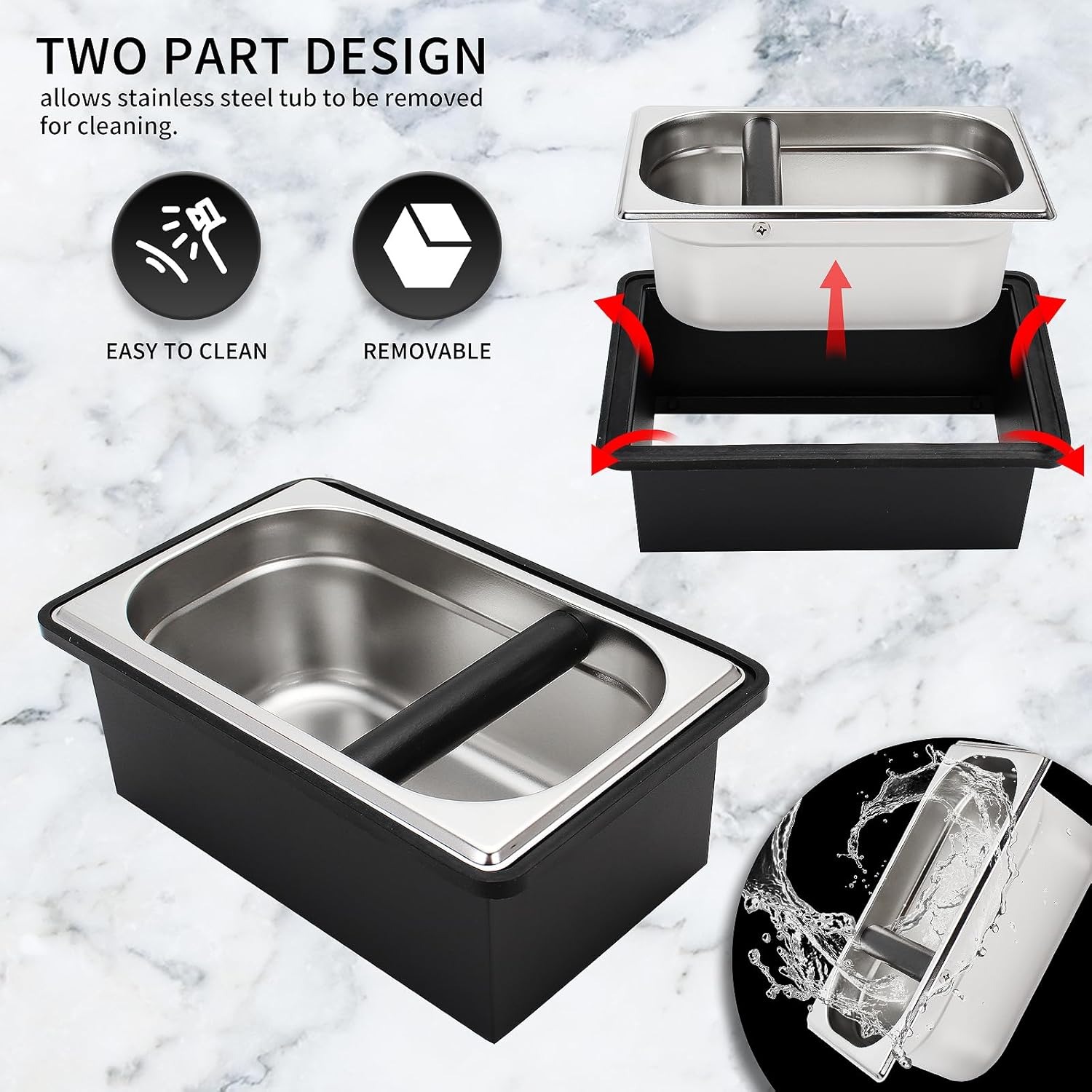Coffee Knock Box Espresso Knoc - Coffee Knock Box 评论和价格