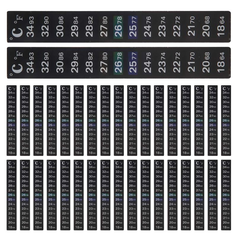Ideal# 36 Pieces Digital Tempe - Temperature Strip Thermometer 评论和价格