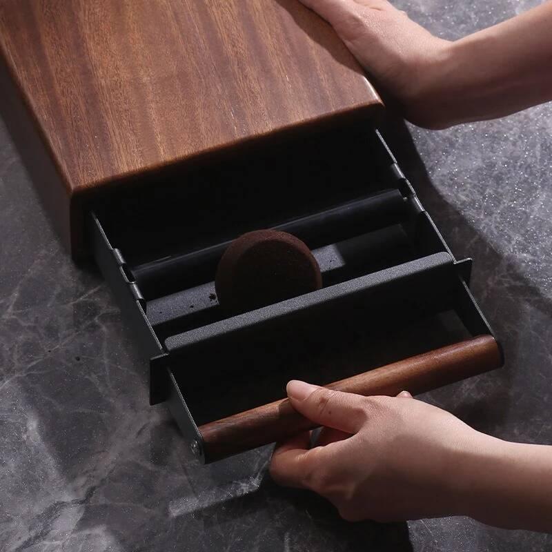 Walnut Coffee Knock Box Espres - Coffee Knock Box 评论和价格