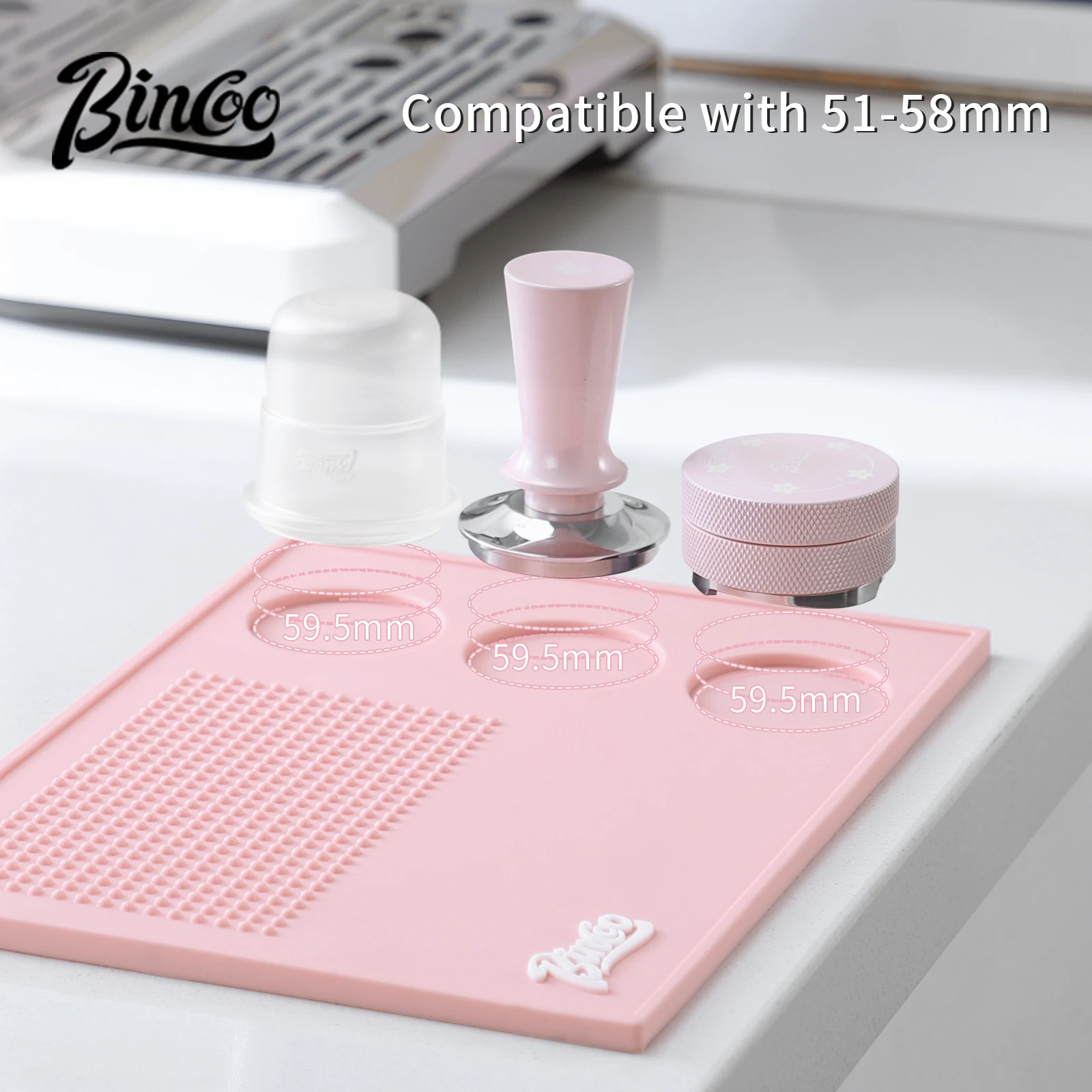 Bincoo Pink Espresso 51mm-58mm - Espresso Tamper Set 评论和价格