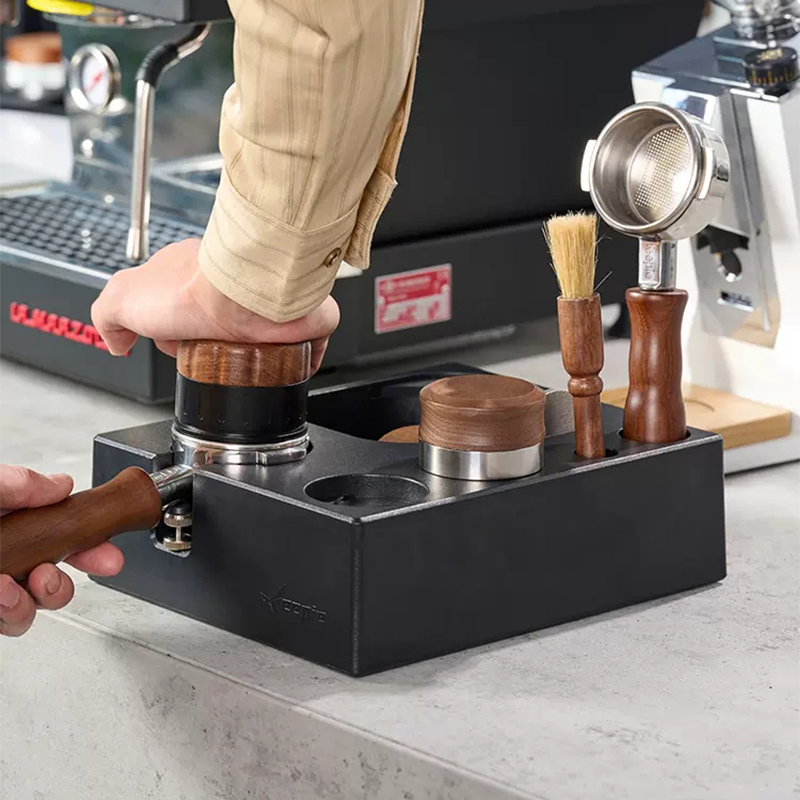 Coffee Tamper Station Mat Stan - Coffee Knock Box 评论和价格