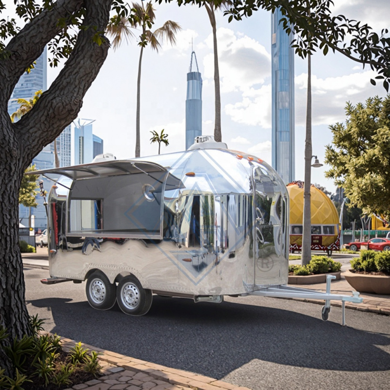 custom.Large Food Trailer Full - Equipment Of Coffee Shop 评论和价格